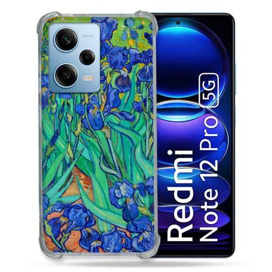Coque Renforcée En Verre Trempé Pour Xiaomi Redmi Note 12 Pro 5G Peinture Iris