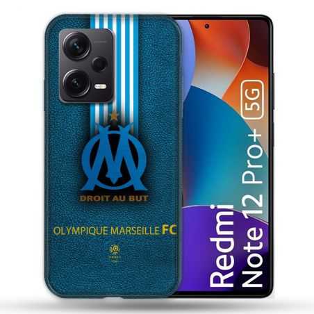 Coque Renforcée Pour Xiaomi Redmi Note 12 Pro Plus 5G Olympique Marseille OM Bande