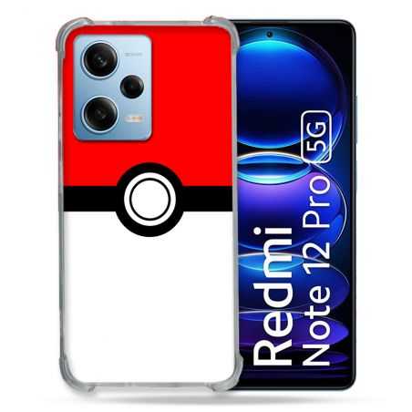 Coque Renforcée En Verre Trempé Pour Xiaomi Redmi Note 12 Pro 5G Pokemon Pokeball