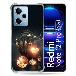 Coque Renforcée En Verre Trempé Pour Xiaomi Redmi Note 12 Pro 5G Poker Des