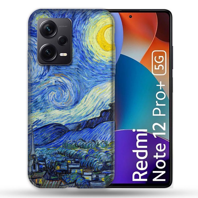 Coque Renforcée Pour Xiaomi Redmi Note 12 Pro Plus 5G Peinture La nuit étoilée