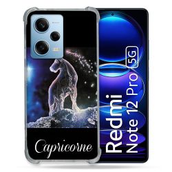Coque Renforcée En Verre Trempé Pour Xiaomi Redmi Note 12 Pro 5G Signe Zodiaque 2 Capricorne