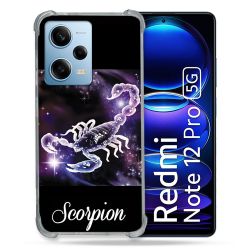 Coque Renforcée En Verre Trempé Pour Xiaomi Redmi Note 12 Pro 5G Signe Zodiaque 2 Scorpion