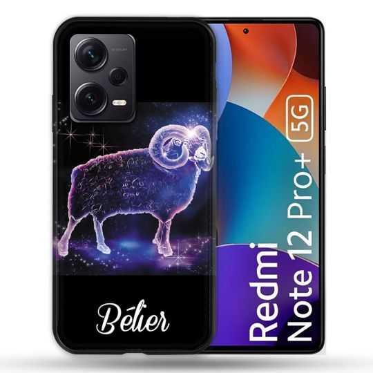 Coque Renforcée Pour Xiaomi Redmi Note 12 Pro Plus 5G Signe Zodiaque 2 Bélier