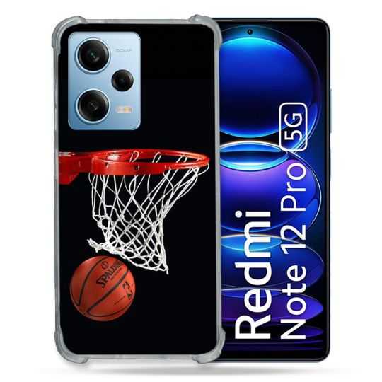 Coque Renforcée En Verre Trempé Pour Xiaomi Redmi Note 12 Pro 5G Sport Basket Panier