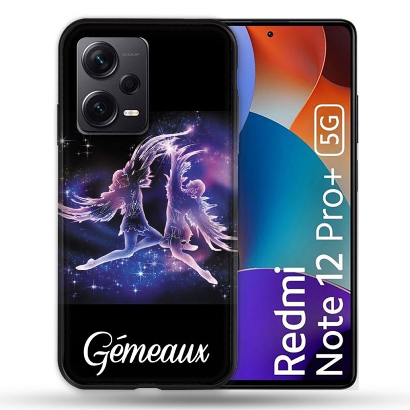 Coque Renforcée Pour Xiaomi Redmi Note 12 Pro Plus 5G Signe Zodiaque 2 Gémeaux