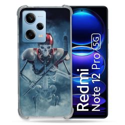 Coque Renforcée En Verre Trempé Pour Xiaomi Redmi Note 12 Pro 5G Sport Hockey Squelette