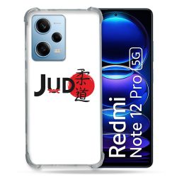 Coque Renforcée En Verre Trempé Pour Xiaomi Redmi Note 12 Pro 5G Sport Judo Logo