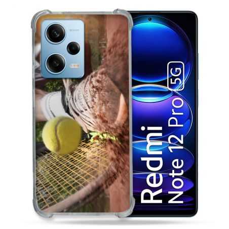 Coque Renforcée En Verre Trempé Pour Xiaomi Redmi Note 12 Pro 5G Sport Tennis Glissade