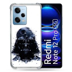 Coque Renforcée En Verre Trempé Pour Xiaomi Redmi Note 12 Pro 5G Star Wars - Dark Vador Blanc
