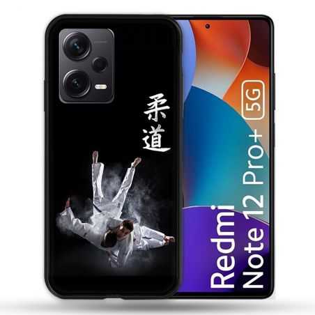 Coque Renforcée Pour Xiaomi Redmi Note 12 Pro Plus 5G Sport Judo Noir
