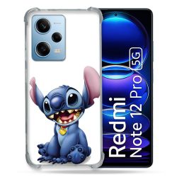 Coque Renforcée En Verre Trempé Pour Xiaomi Redmi Note 12 Pro 5G Stitch Blanc