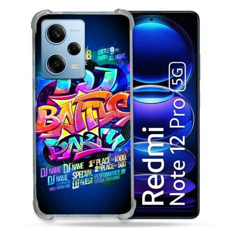 Coque Renforcée En Verre Trempé Pour Xiaomi Redmi Note 12 Pro 5G Street Art Rap