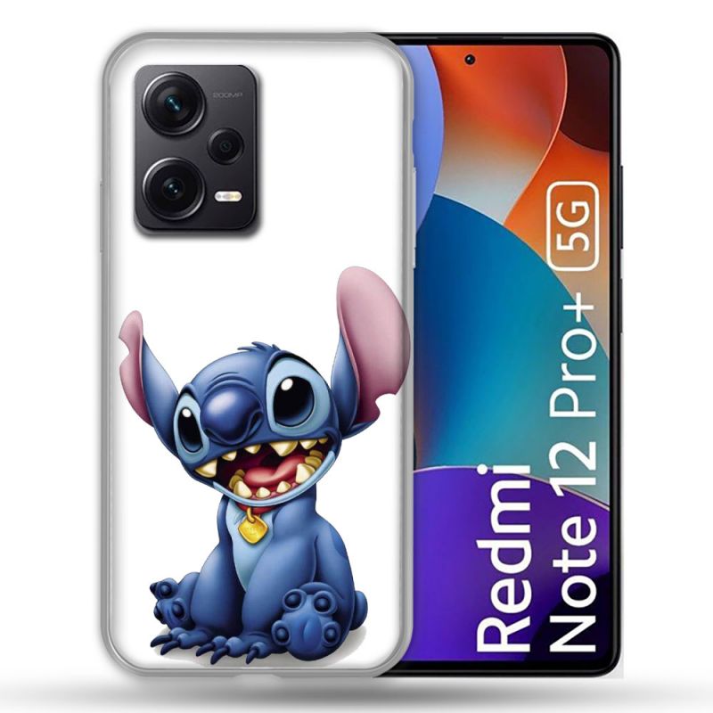 Coque Renforcée Pour Xiaomi Redmi Note 12 Pro Plus 5G Stitch Blanc