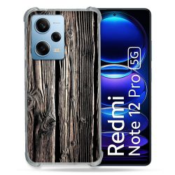 Coque Renforcée En Verre Trempé Pour Xiaomi Redmi Note 12 Pro 5G Texture Bois