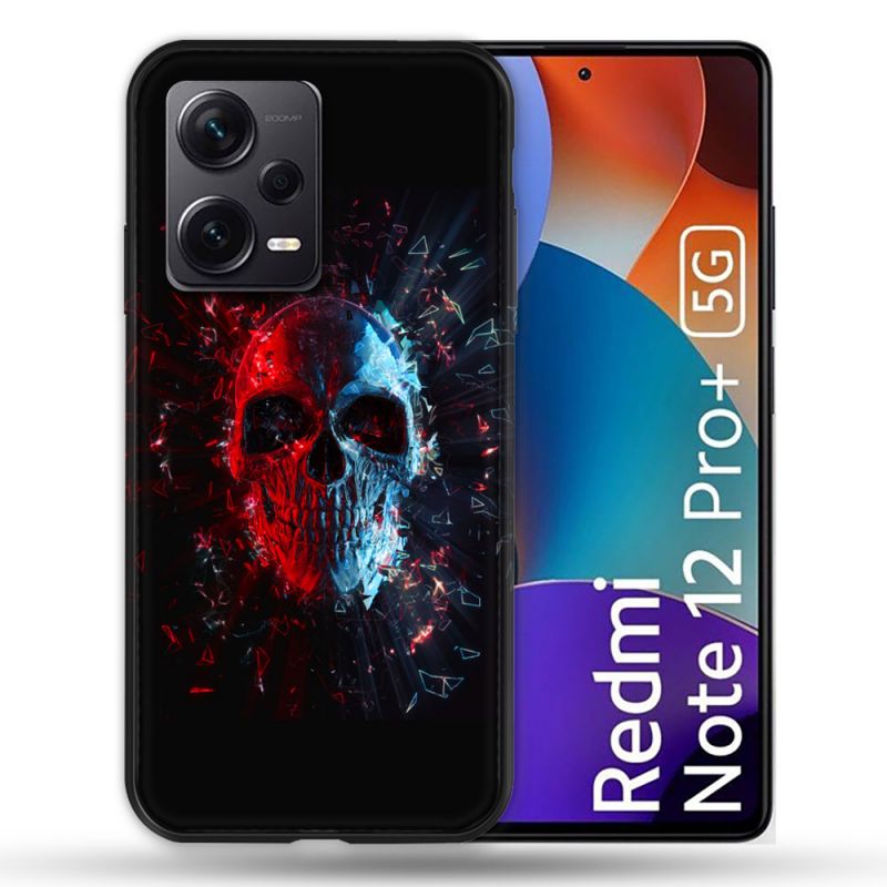 Coque Renforcée Pour Xiaomi Redmi Note 12 Pro Plus 5G Tete de Mort Deflagration