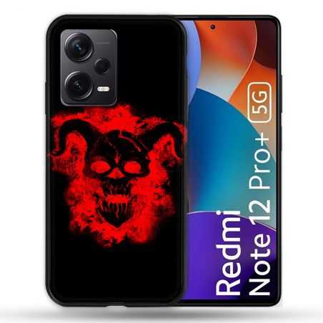 Coque Renforcée Pour Xiaomi Redmi Note 12 Pro Plus 5G Tete de Mort Diable