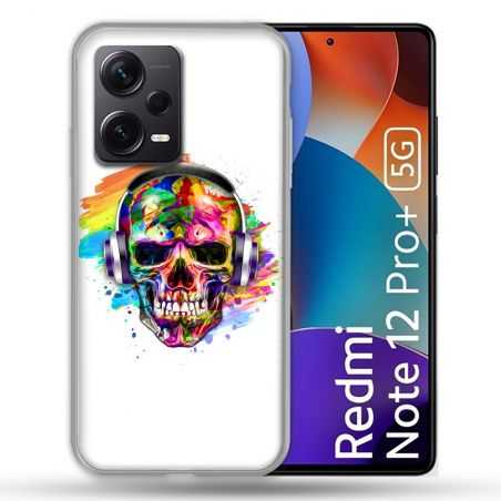 Coque Renforcée Pour Xiaomi Redmi Note 12 Pro Plus 5G Tete de Mort Tag