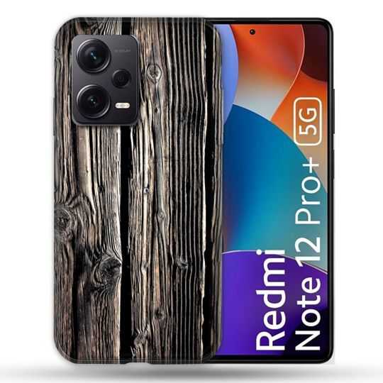 Coque Renforcée Pour Xiaomi Redmi Note 12 Pro Plus 5G Texture Bois