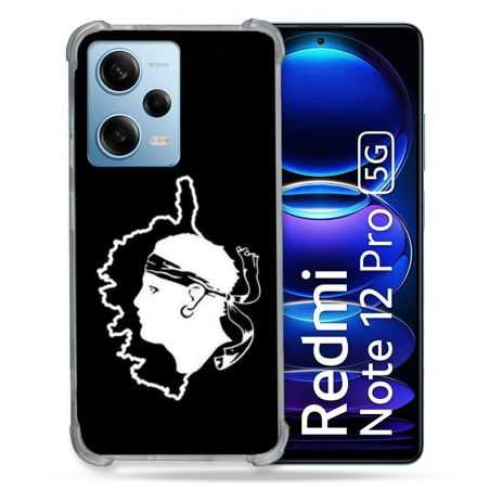 Coque Renforcée En Verre Trempé Pour Xiaomi Redmi Note 12 Pro 5G Voyage Corse Noir