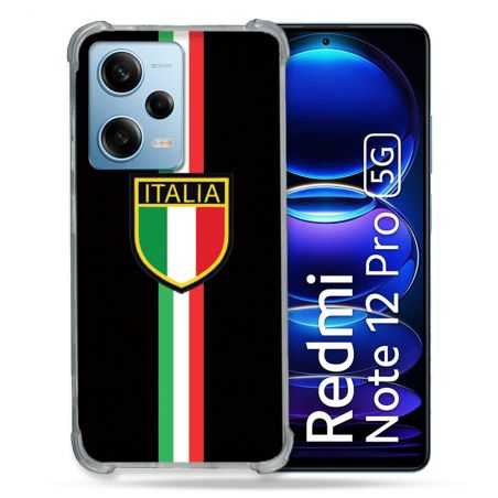 Coque Renforcée En Verre Trempé Pour Xiaomi Redmi Note 12 Pro 5G Voyage Italie 3 Noir
