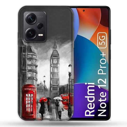 Coque Renforcée Pour Xiaomi Redmi Note 12 Pro Plus 5G Voyage Angleterre Londres Vintage