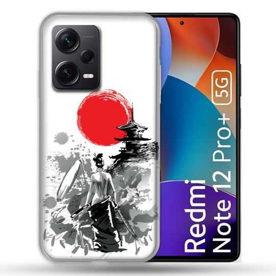 Coque Renforcée Pour Xiaomi Redmi Note 12 Pro Plus 5G Voyage Japon Femme