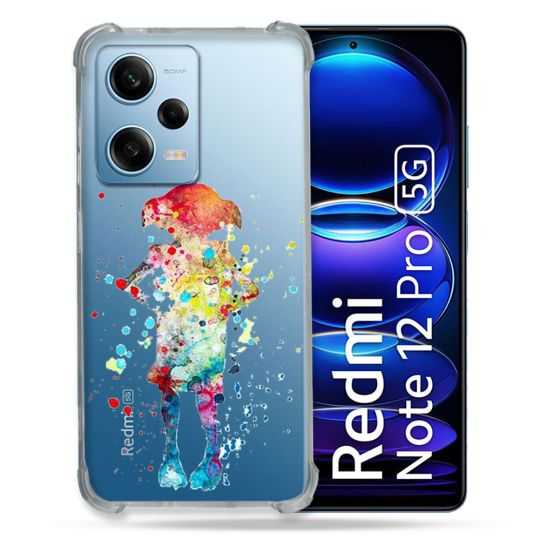 Coque Transparente Renforcée En Verre Trempé Pour Xiaomi Redmi Note 12 Pro 5G Dobby Colore