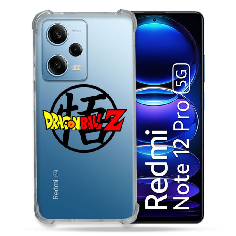 Coque Transparente Renforcée En Verre Trempé Pour Xiaomi Redmi Note 12 Pro 5G Dragon Ball Logo