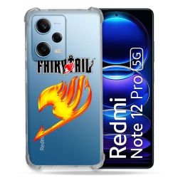 Coque Transparente Renforcée En Verre Trempé Pour Xiaomi Redmi Note 12 Pro 5G Fairy Tail
