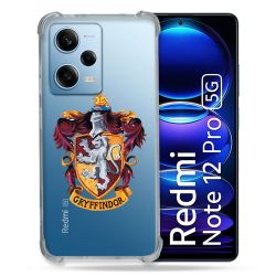 Coque Transparente Renforcée En Verre Trempé Pour Xiaomi Redmi Note 12 Pro 5G Harry Potter Griffindor