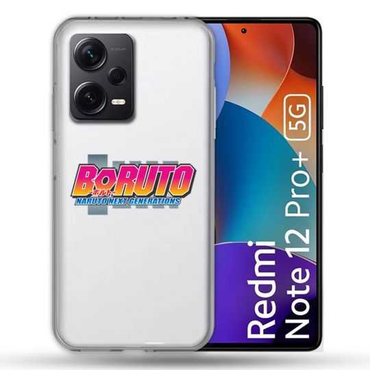 Coque Renforcée Transparente Pour Xiaomi Redmi Note 12 Pro Plus 5G Boruto Logo