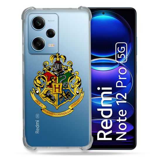 Coque Transparente Renforcée En Verre Trempé Pour Xiaomi Redmi Note 12 Pro 5G Harry Potter Poudlard
