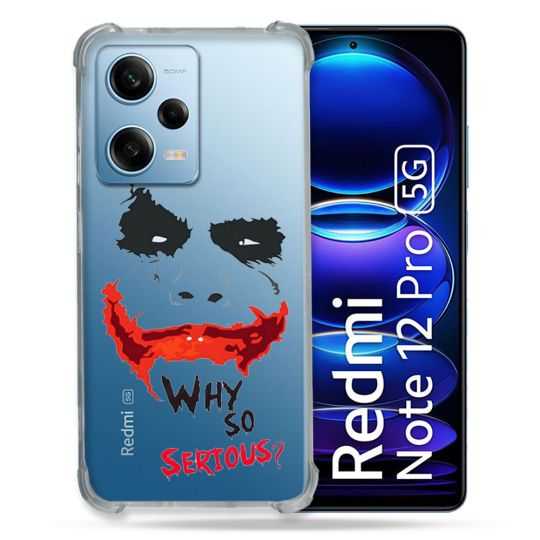 Coque Transparente Renforcée En Verre Trempé Pour Xiaomi Redmi Note 12 Pro 5G Joker