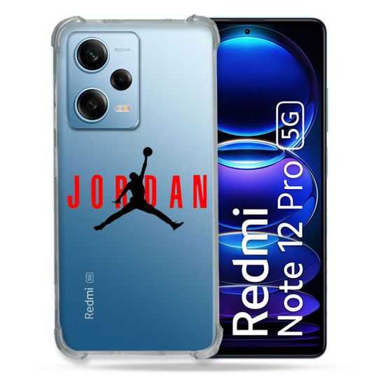 Coque Transparente Renforcée En Verre Trempé Pour Xiaomi Redmi Note 12 Pro 5G Jordan