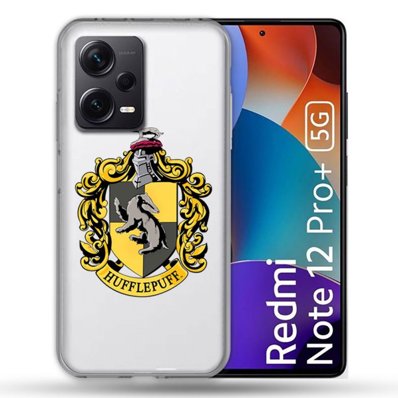 Coque Renforcée Transparente Pour Xiaomi Redmi Note 12 Pro Plus 5G Harry Potter Hufflepuff