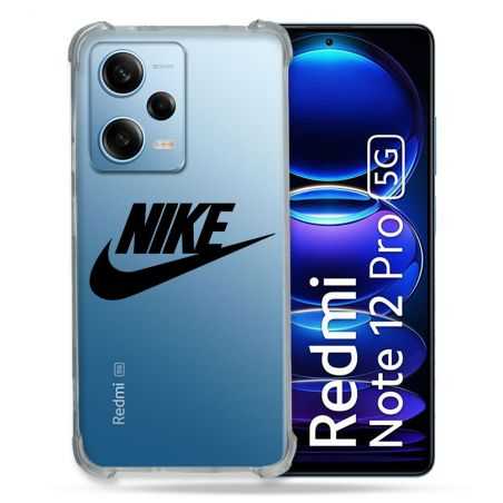Coque Transparente Renforcée En Verre Trempé Pour Xiaomi Redmi Note 12 Pro 5G Nike