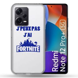 Coque Renforcée Transparente Pour Xiaomi Redmi Note 12 Pro Plus 5G Jpeux pas jai Fortnite