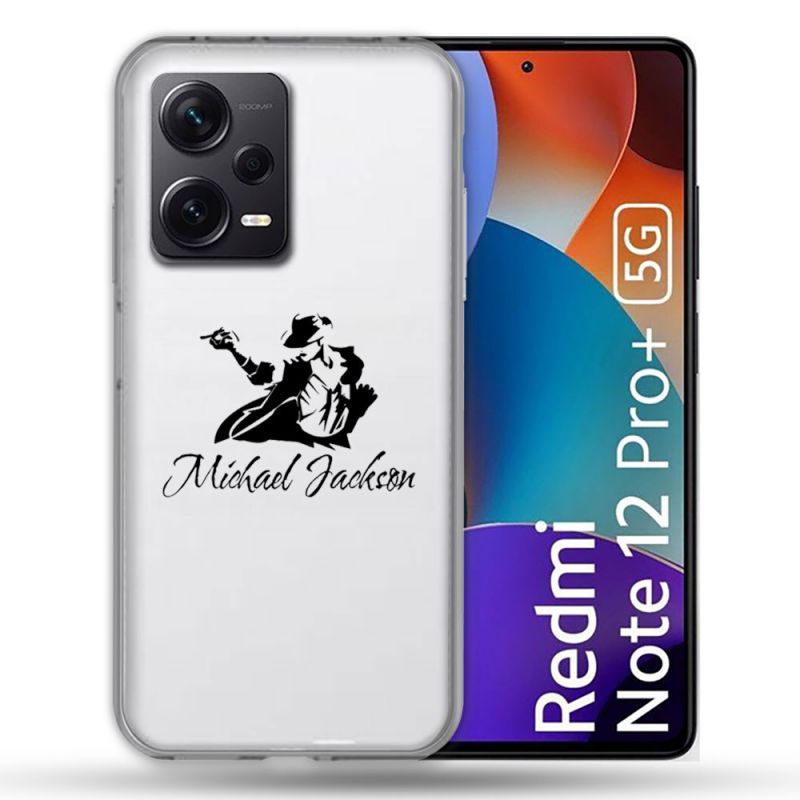 Coque Renforcée Transparente Pour Xiaomi Redmi Note 12 Pro Plus 5G Michael Jackson