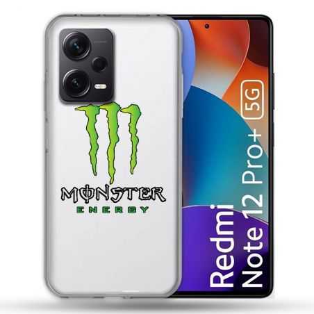 Coque Renforcée Transparente Pour Xiaomi Redmi Note 12 Pro Plus 5G Monster Energy