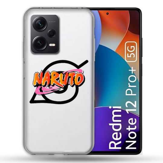 Coque Renforcée Transparente Pour Xiaomi Redmi Note 12 Pro Plus 5G Naruto Logo