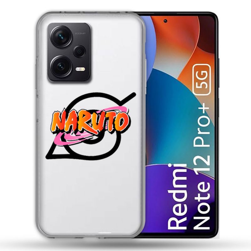 Coque Renforcée Transparente Pour Xiaomi Redmi Note 12 Pro Plus 5G Naruto Logo