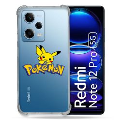 Coque Transparente Renforcée En Verre Trempé Pour Xiaomi Redmi Note 12 Pro 5G Pokemon