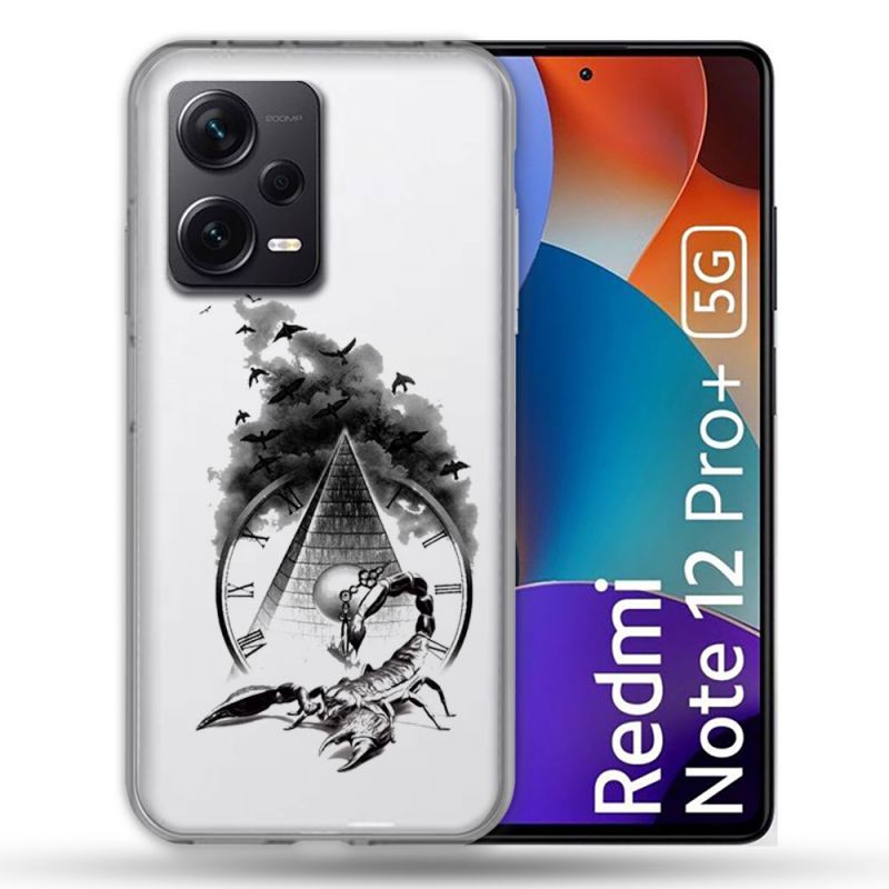 Coque Renforcée Transparente Pour Xiaomi Redmi Note 12 Pro Plus 5G Scorpion