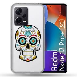 Coque Renforcée Transparente Pour Xiaomi Redmi Note 12 Pro Plus 5G Tete Mort Color