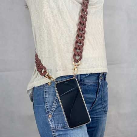 Coque Renforcée Transparente Pour Xiaomi Redmi Note 12 Pro Plus 5G Lanière / Cordon Anneaux Bordeau