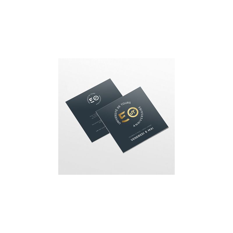 Carte invitation 350g/m2 couché mat