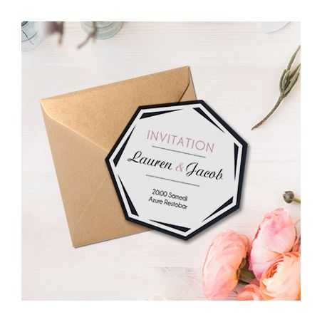 Carte invitation 350g/m2 couché mat