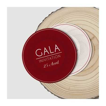 Carte invitation 350g/m2 couché mat