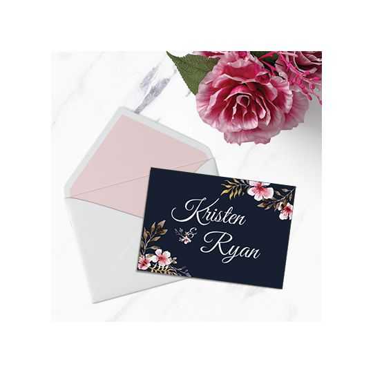 Carte invitation 250g/m2 couché brillant